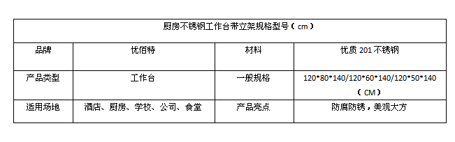 好色先生免费在线观看不锈钢工作台带立架规格型号